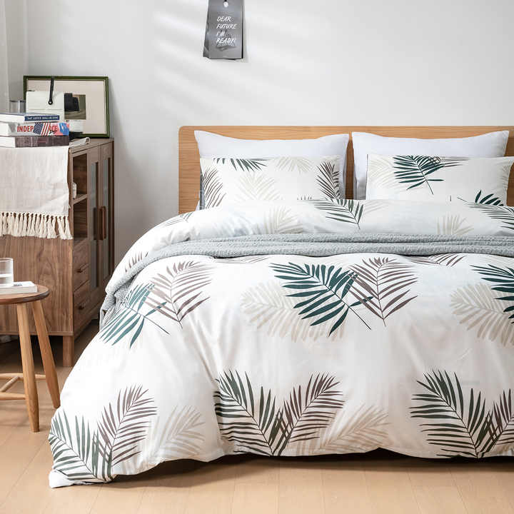 مجموعة الريف ، غطاء زهرة من البوليستر المصقول ، مجموعة غطاء سرير فاخر Countryside Collection, Brushed Polyester Flower Duvet Cover, Luxury Bedspread Set