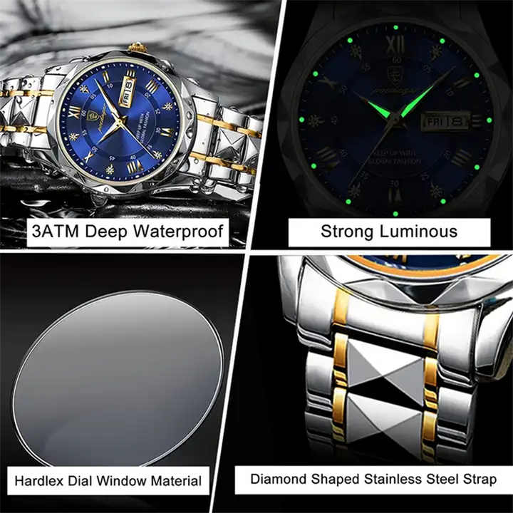 POEDAGAR 615 ساعة يد رجالية من أفضل . POEDAGAR 615 Men's Watch Top Brand