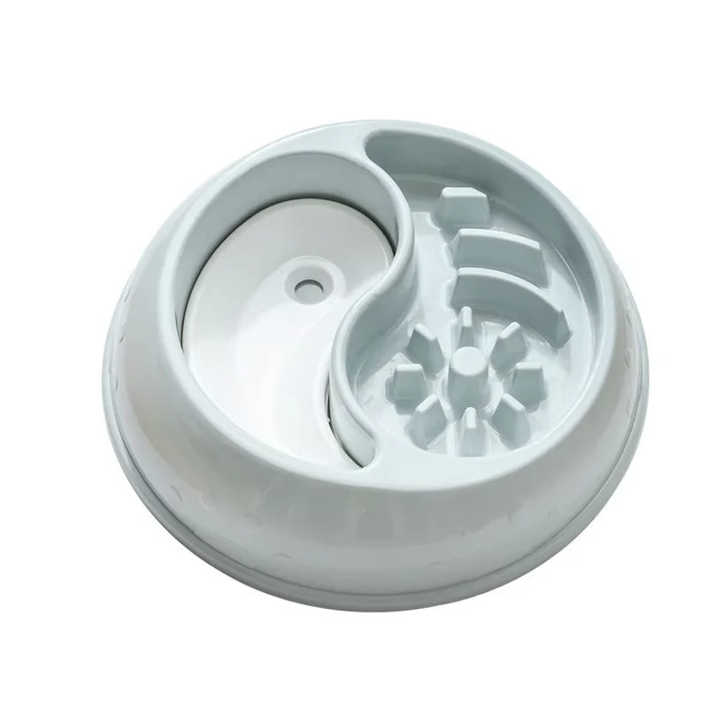 2-in-1 Slow Cooker Anti-Cheek Dog Bowl in Premium 2-Bowls &amp; Feeders 