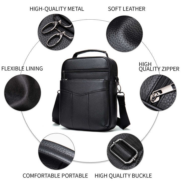 Genuine leather crossbody bags