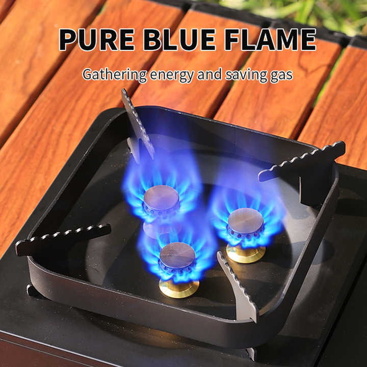 مبخرة غاز صغيرة للتنزه والتنزه في مخيمات التخييم في الهواء الطلق بيوتان محمول Portable Butane Gas Burner for Outdoor Hiking Camping Hiking Picnic