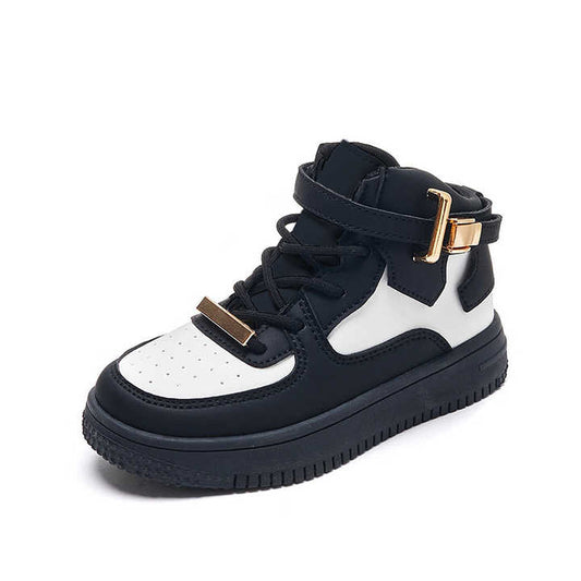Genuine leather boots for boys and girls 