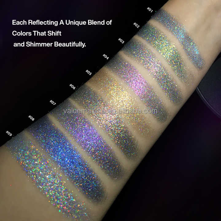 Vegan color glitter eyeshadow 