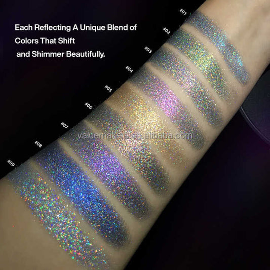 ظلال عيون نباتي  color glitter eyeshadow