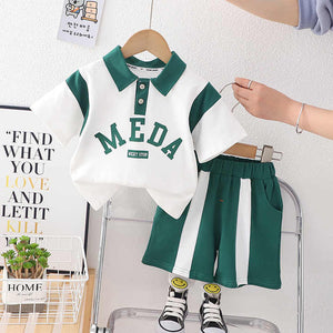 Boys' shorts, summer clothes, short sleeves 