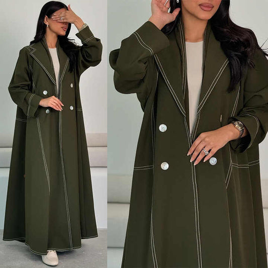 عباية ملونة  عصرية طويلة