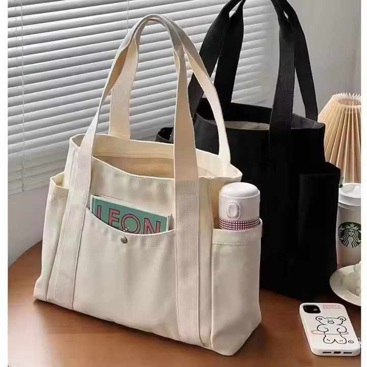 Women's Casual Reusable Canvas Shoulder Bag