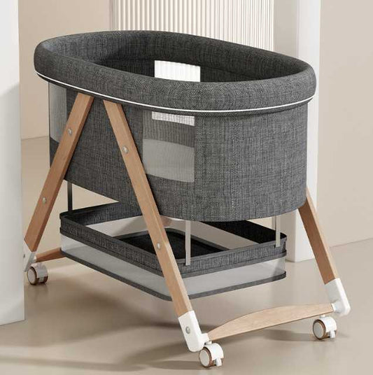Modern Design Baby Crib Foldable Wood-سرير أطفال