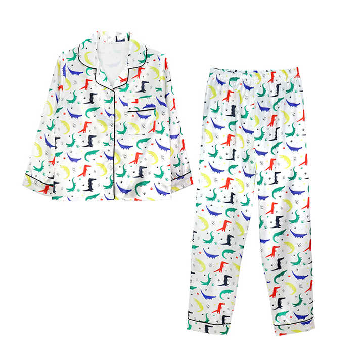 Boys' long-sleeved pajamas 