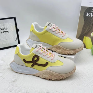 Women's white summer walking shoes 