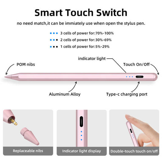 قلم ستايلس نشط لأجهزة iPad اللوحية للبيع . Active Stylus Pen for iPad Tablets Wholesale Capacitive