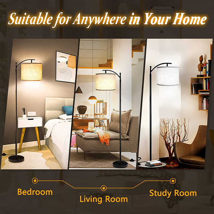 Three-level standing lamp 