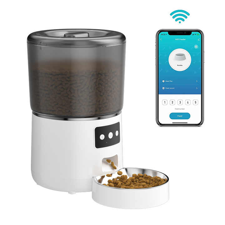 Smart Pet Feeder with WiFi, App Controlled, Adjustable 
