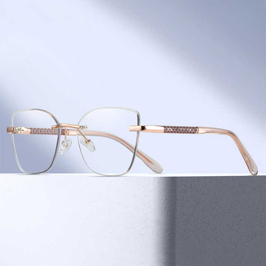 Women's Cat Eye Metal -نظارات طبية معدنية