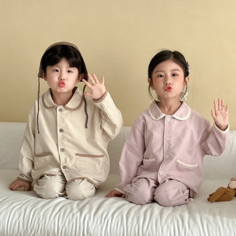 ملابس منزلية كم طويل