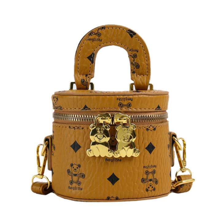 Cute little bucket bag with famous brand design 