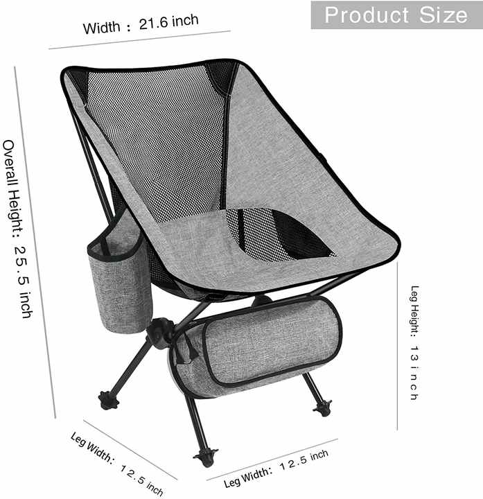 Woqi Outdoor Camping Chairs Lightweight Compact 