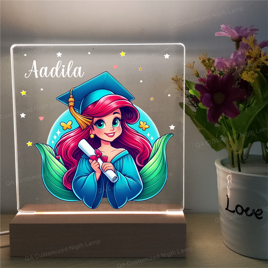 Personalized Mermaid Night Light for-مصباح ليلي