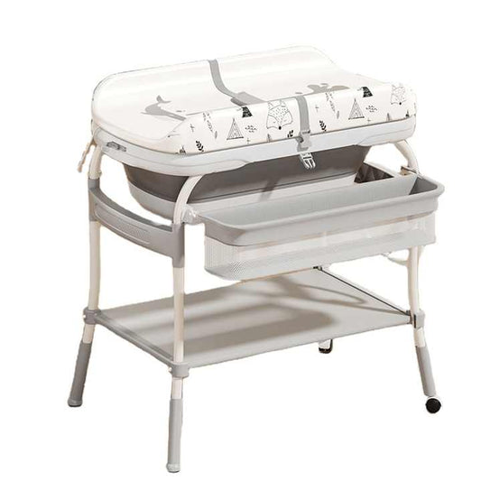 Table with baby changing table with portable folding baby changing table 