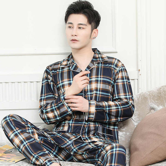 High quality autumn men's milk pajamas sleepwear 