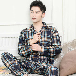 High quality autumn men's milk pajamas sleepwear 