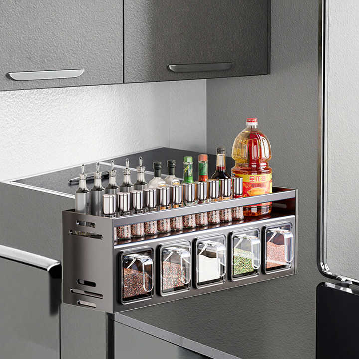 Wall Mounted Metal Storage Rack for Home Garden and Housekeeping 