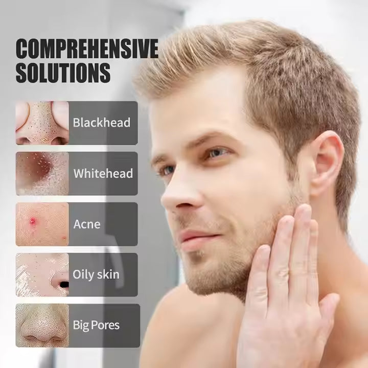 Private Label Natural Face Mud Peel off Mask Men Face 