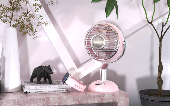 مروحة سطح مكتب صغيرة محمولة&nbsp; مع ضوء ليلي   .  Wholesale Portable Mini Desktop Fan with