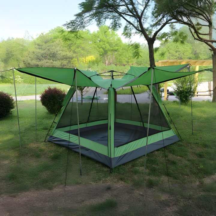 Large 3-5 Person Waterproof Camping Tent with Mesh 
