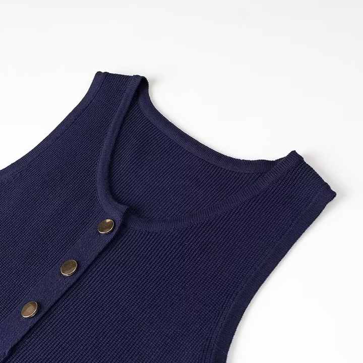 Women's Clothing Summer  -فستان محبوك بسيط