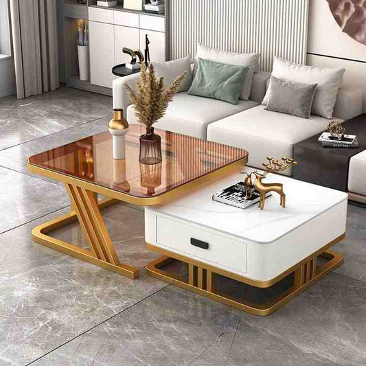 Luxury living room table, home use, new, square, modern, simple, light 