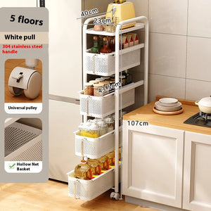 narrow kitchen cart 