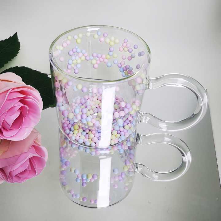 New Design Double Wall Glass Cup 
