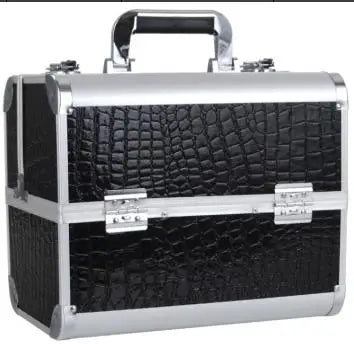 حقيبة مكياج جلدية