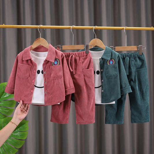 مجموعة ملابس Mannufecturer الخريف قطعتين الأطفال بذلة مجموعة ملابس الطفل Mannufecturer Autumn 2 Pieces Children's Clothing Set Baby Jumpsuit Clothes Set