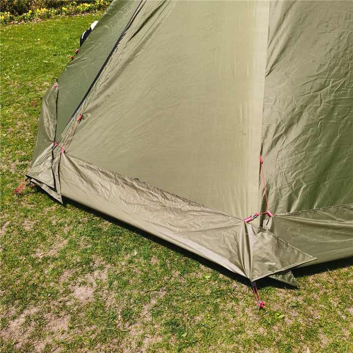 Lightweight teepee tent. 