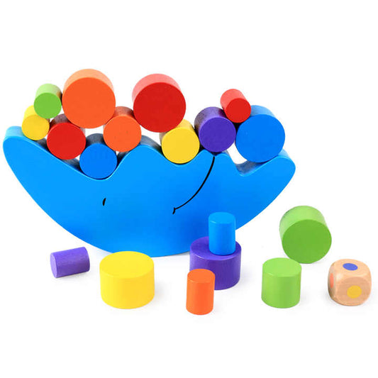 مكعبات بناء توازن القمر مونتيسوري للتعليم . Montessori Moon Balance Building Blocks for Education