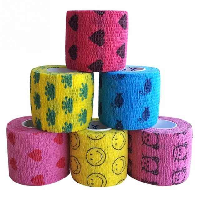 Wrap, cohesive bandages for veterinary wrapping 