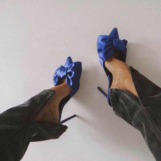 Women's high heel with bow 