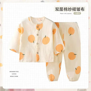 Pure cotton children's pajamas 