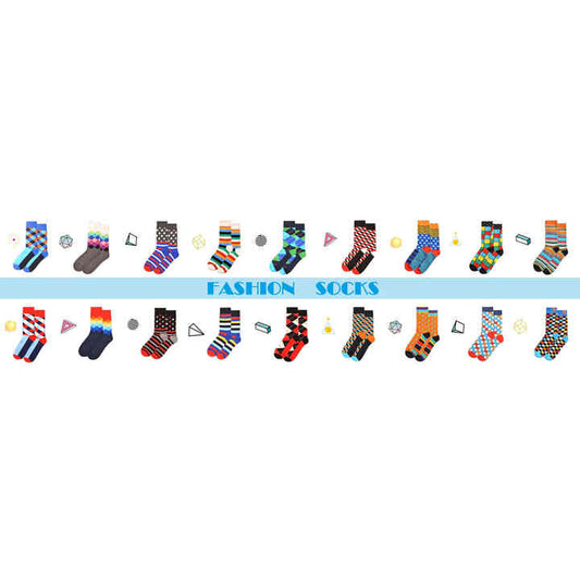 Cute Men's Colorful Crazy Funky Crew Socks 