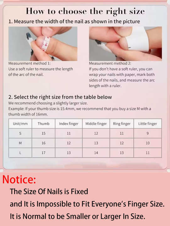 Almond Shape Press on Nails -أظافر صناعية