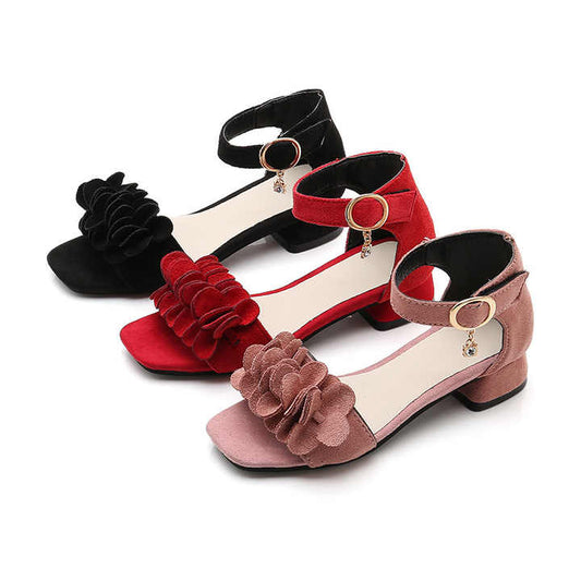 Girls' flower heels 