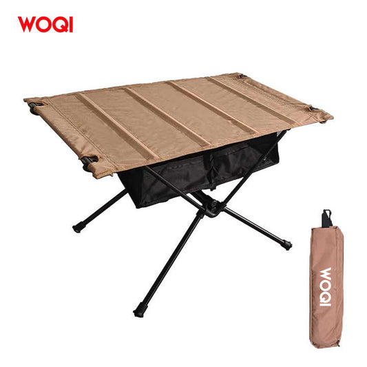 WOQI Wholesale Lightweight Aluminum Folding Camping Table 