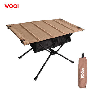 WOQI Wholesale Lightweight Aluminum Folding Camping Table 