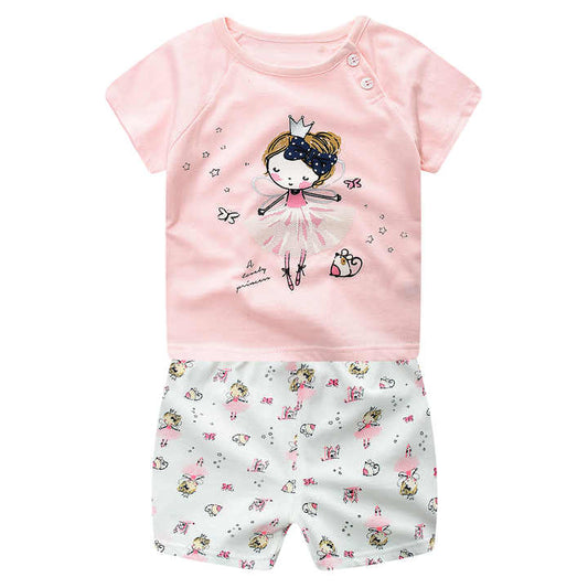 Cheap Customized Girls Clothes Cartoon-ملابس بناتي صيفية
