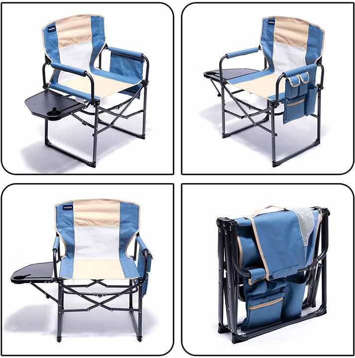 Portable folding camping chair. 