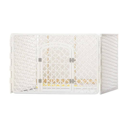 Small Portable Foldable Folding Resin Plastic Rectangle Puppy Pet Cage for Pet Dog Animal Indoor 4 Panels 