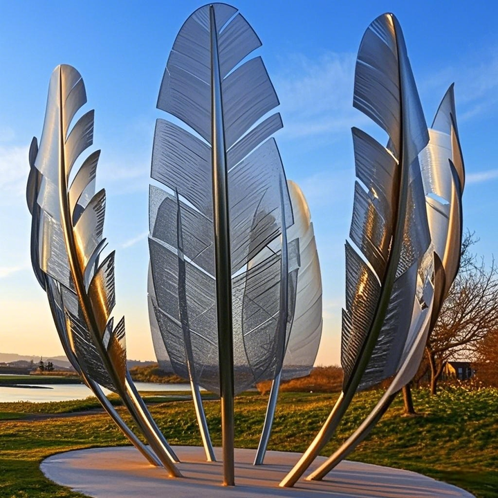 Luxury feather floor decor