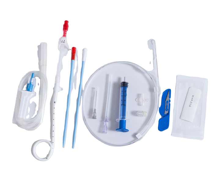 Disposable Straight/Pigtail Medical Drainage Catheter Kit 